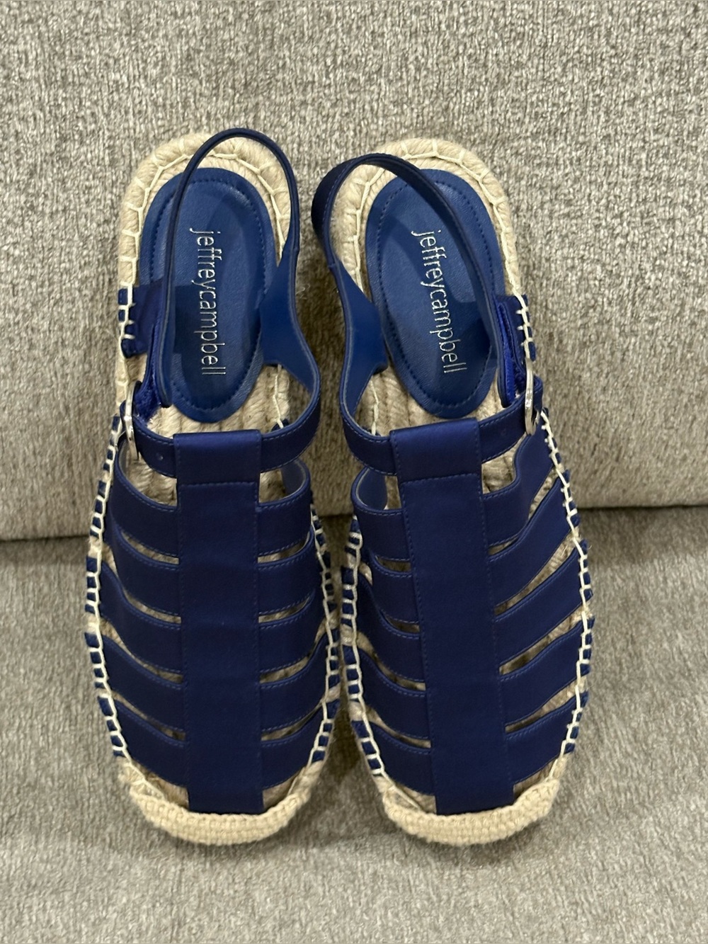 Jeffrey Campbell Kids Purple Fisherman Espadrille Sandal with Tan Sole